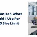 intel unison what should i use for mms size limit